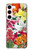 S3205 Fleurs Art Retro Etui Coque Housse pour Samsung Galaxy S23