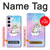 S3256 Mignon Licorne Etui Coque Housse pour Samsung Galaxy S23
