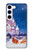 S3282 Château de Santa Noël Etui Coque Housse pour Samsung Galaxy S23