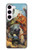 S3331 Peter Paul Rubens Tigre und Lowenjagd Etui Coque Housse pour Samsung Galaxy S23