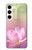 S3511 Fleur de lotus Bouddhisme Etui Coque Housse pour Samsung Galaxy S23