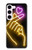 S3512 Mignon Mini coeur Néon graphique Etui Coque Housse pour Samsung Galaxy S23