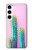 S3673 Cactus Etui Coque Housse pour Samsung Galaxy S23