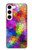 S3677 Mosaïques de briques colorées Etui Coque Housse pour Samsung Galaxy S23