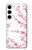 S3707 Fleur de cerisier rose fleur de printemps Etui Coque Housse pour Samsung Galaxy S23