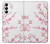S3707 Fleur de cerisier rose fleur de printemps Etui Coque Housse pour Samsung Galaxy S23