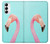 S3708 Flamant rose Etui Coque Housse pour Samsung Galaxy S23