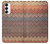 S3752 Motif de tissu en zigzag imprimé graphique Etui Coque Housse pour Samsung Galaxy S23