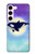 S3807 Killer Whale Orca Lune Pastel Fantaisie Etui Coque Housse pour Samsung Galaxy S23
