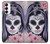 S3821 Sugar Skull Steampunk Fille Gothique Etui Coque Housse pour Samsung Galaxy S23
