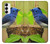 S3839 Oiseau bleu du bonheur Oiseau bleu Etui Coque Housse pour Samsung Galaxy S23