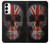 S3848 Crâne de drapeau du Royaume-Uni Etui Coque Housse pour Samsung Galaxy S23