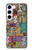 S3879 Griffonnage de musique rétro Etui Coque Housse pour Samsung Galaxy S23
