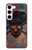 S3895 Pirate Crâne Métal Etui Coque Housse pour Samsung Galaxy S23