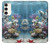 S0227 L'aquarium Etui Coque Housse pour Samsung Galaxy S23 Plus