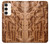 S1307 Poissons Sculpture sur bois imprimé graphique Etui Coque Housse pour Samsung Galaxy S23 Plus