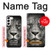 S1352 Lion Visage Etui Coque Housse pour Samsung Galaxy S23 Plus