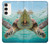 S1377 Océan tortue de mer Etui Coque Housse pour Samsung Galaxy S23 Plus