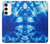 S1869 Tie Dye Bleu Etui Coque Housse pour Samsung Galaxy S23 Plus