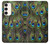 S1965 Paon Plume Etui Coque Housse pour Samsung Galaxy S23 Plus