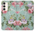 S2178 Peinture Fleur Art Floral Etui Coque Housse pour Samsung Galaxy S23 Plus