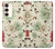 S2179 Motif Fleur Floral Art Millésime Etui Coque Housse pour Samsung Galaxy S23 Plus