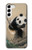 S2210 Peinture Art Panda Fluffy Etui Coque Housse pour Samsung Galaxy S23 Plus