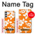 S2245 Hawai Hibiscus Motif orange Etui Coque Housse pour Samsung Galaxy S23 Plus