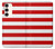 S2364 Rouge et blanc rayé Etui Coque Housse pour Samsung Galaxy S23 Plus