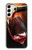 S2396 Rouge Bouteille de vin et le verre Etui Coque Housse pour Samsung Galaxy S23 Plus