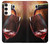 S2396 Rouge Bouteille de vin et le verre Etui Coque Housse pour Samsung Galaxy S23 Plus