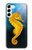 S2444 Hippocampe Monde sous-marin Etui Coque Housse pour Samsung Galaxy S23 Plus