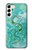 S2653 Dragon Vert Turquoise Pierre Graphique Etui Coque Housse pour Samsung Galaxy S23 Plus