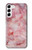 S2843 Texture en marbre rose Etui Coque Housse pour Samsung Galaxy S23 Plus