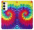 S2884 Tie Dye Swirl couleur Etui Coque Housse pour Samsung Galaxy S23 Plus