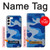S2958 Armée Bleu Camo Camouflage Etui Coque Housse pour Samsung Galaxy S23 Plus