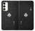 S3152 Noir Ace of Spade Etui Coque Housse pour Samsung Galaxy S23 Plus