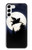 S3289 Cochon Volant Pleine Lune Nuit Etui Coque Housse pour Samsung Galaxy S23 Plus