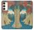 S3348 Utagawa Hiroshige Le singe Pont Etui Coque Housse pour Samsung Galaxy S23 Plus