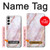 S3482 Imprimer Graphique marbre rose Etui Coque Housse pour Samsung Galaxy S23 Plus