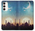 S3502 Coucher de soleil islamique Etui Coque Housse pour Samsung Galaxy S23 Plus