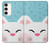 S3542 Chat mignon Dessin animé Etui Coque Housse pour Samsung Galaxy S23 Plus
