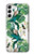 S3697 Oiseaux de la vie des feuilles Etui Coque Housse pour Samsung Galaxy S23 Plus