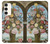 S3749 Vase de fleurs Etui Coque Housse pour Samsung Galaxy S23 Plus
