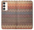 S3752 Motif de tissu en zigzag imprimé graphique Etui Coque Housse pour Samsung Galaxy S23 Plus