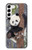 S3793 Peinture de neige mignon bébé panda Etui Coque Housse pour Samsung Galaxy S23 Plus