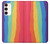 S3799 Arc-en-ciel aquarelle vertical mignon Etui Coque Housse pour Samsung Galaxy S23 Plus