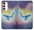 S3802 Rêve Baleine Pastel Fantaisie Etui Coque Housse pour Samsung Galaxy S23 Plus