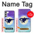 S3807 Killer Whale Orca Lune Pastel Fantaisie Etui Coque Housse pour Samsung Galaxy S23 Plus