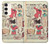 S3820 Poupée de papier de mode de cow-girl vintage Etui Coque Housse pour Samsung Galaxy S23 Plus